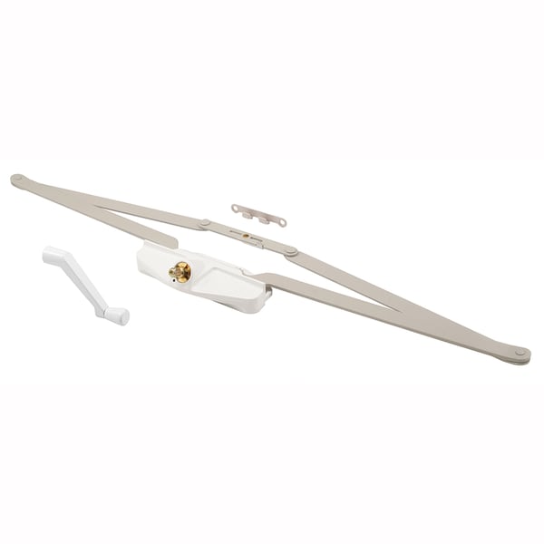 Awning Operator, 25-1/2 in., Diecast/Steel, White Color, Roto Crank Single Pack